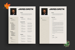 Modern Professional Resume & Cover, a Resume Template by PixelStudio