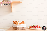 Cottage Kitchen Wallpaper Mockup PSD, a Product Mockup by Printable Pretty Studio (Thumbnail 5 of 11)
