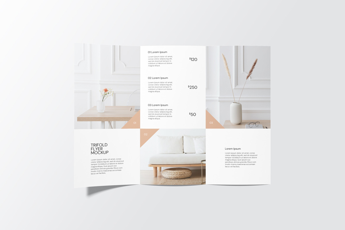 DL Trifold Brochure Flyer Mockup, an Advertising Mockup by Rizky Audymas (Photo 2 of 7)