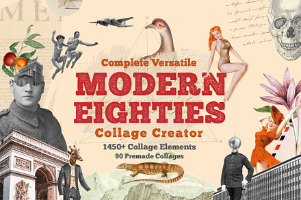 Modern Eighties Collage Creator, an Animal Illustration by SNIPESCIENTIST