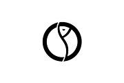 Letter DC Fish Logo, a Branding & Logo Template by Salman Shop (Thumbnail 1 of 2)
