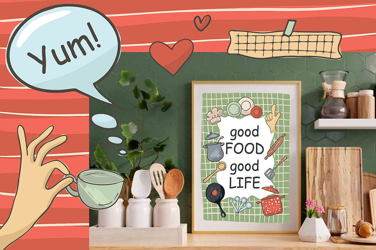 Kitchen Essentials Collection, an Object Graphic by Evgeniia (Photo 8 of 14)