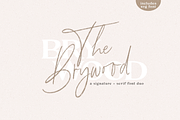 The Brywood - Script & Serif Fonts, a Script Font by KA Designs (Thumbnail 1 of 24)