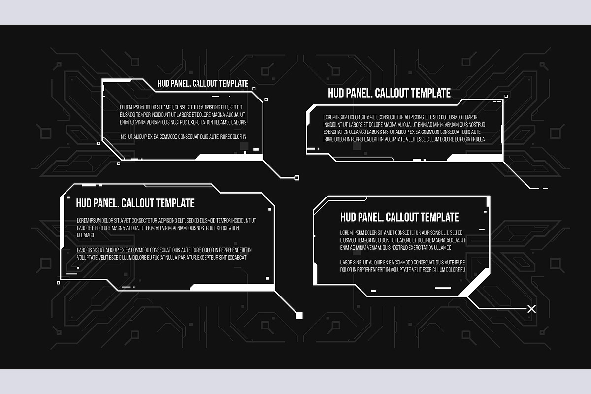 Set of futuristic Callouts, an Object Graphic by Andrew_Derr (Photo 4 of 6)