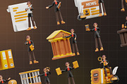 Lawyer Female 3D Illustration Pack, a Characters & Person 3D Model by Tempcraft (Thumbnail 5 of 5)