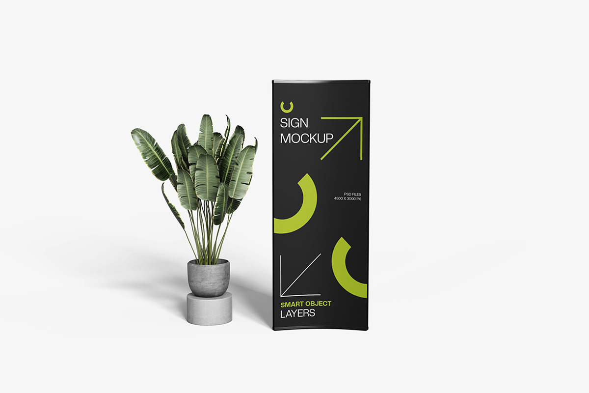 Vertical Sign Mockup, a Product Mockup by MrLetters (Photo 4 of 5)