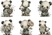 Mothers Day Funny Panda Clipart, an Illustration by Designking (Thumbnail 4 of 5)