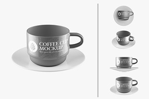 Ceramic Coffee Cup Mockup