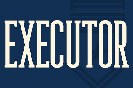 Executor Typeface, a Slab Serif Font by ANDR35