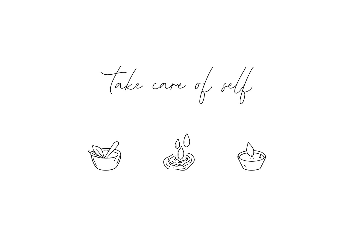 Selfcare and Spa illustration pack., an Outline Icon by Sentimental postman (Photo 6 of 8)