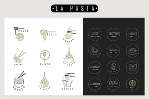 La Pasta Logo Elements