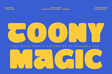 Toony Magic - Food Bold Font