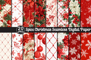 Spice Christmas Seamless Paper
