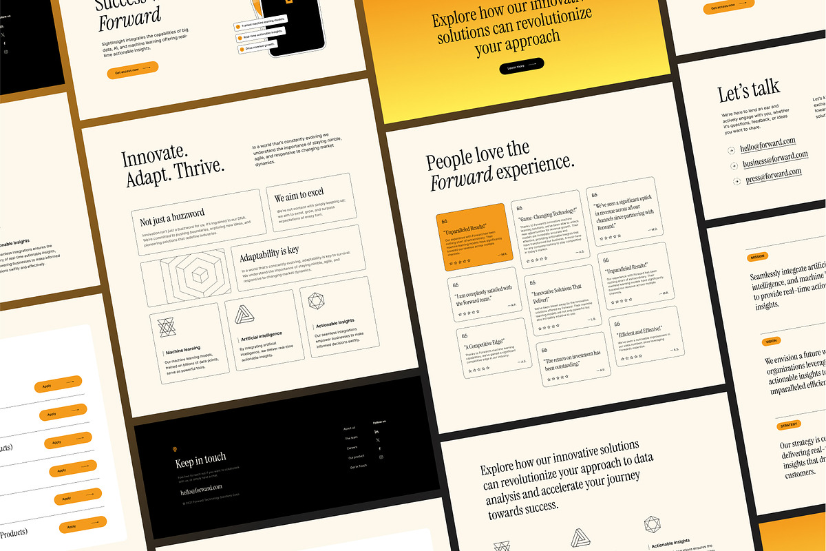 Forward- Multipurpose UI&UX Kit, a Websites & App Template by Base Design Studio (Photo 5 of 8)