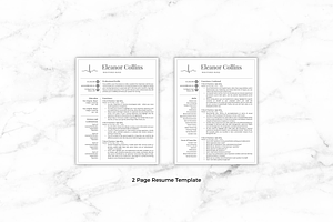 Nurse Resume Template - Eleanor