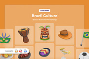Brazil Carnival 3D Icon Set, a Work Illustration by twinstd (Thumbnail 1 of 6)