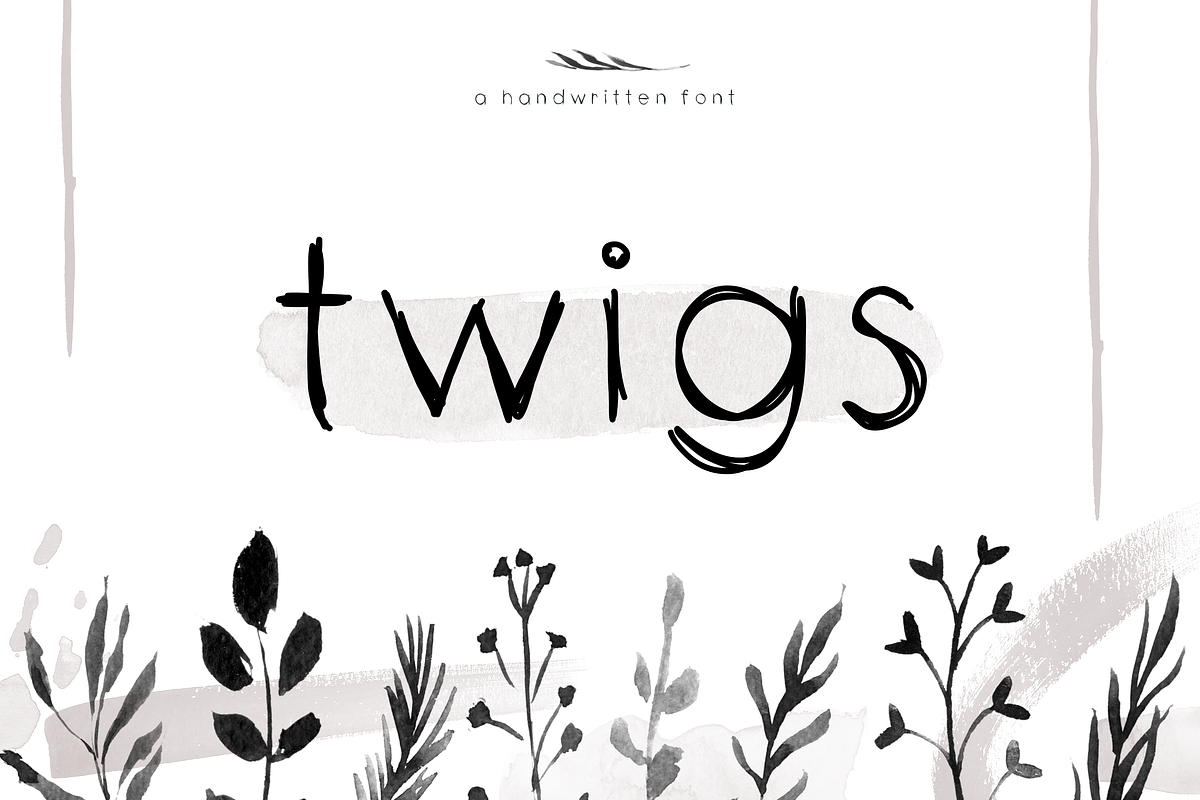 Twigs - A Handwritten Scribble Font