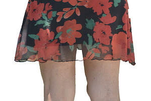 Woman with floral skirt closeup shot, a Person Photo by DanFLCreativo