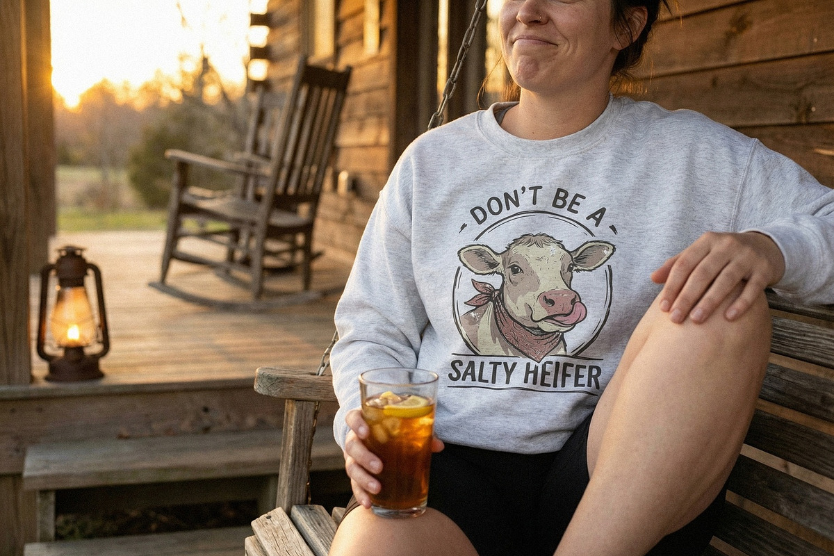 Dont Be A Salty Heifer PNG, Funny, an Illustration by SharpMarketplace (Photo 4 of 4)