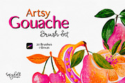Artsy Gouache for Procreate, a Brush Add-On by Sofydoll Designs (Thumbnail 1 of 8)