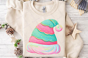 Cute Retro Christmas Santa Hat Desig, an Illustration by DreamPrint404 (Thumbnail 2 of 7)