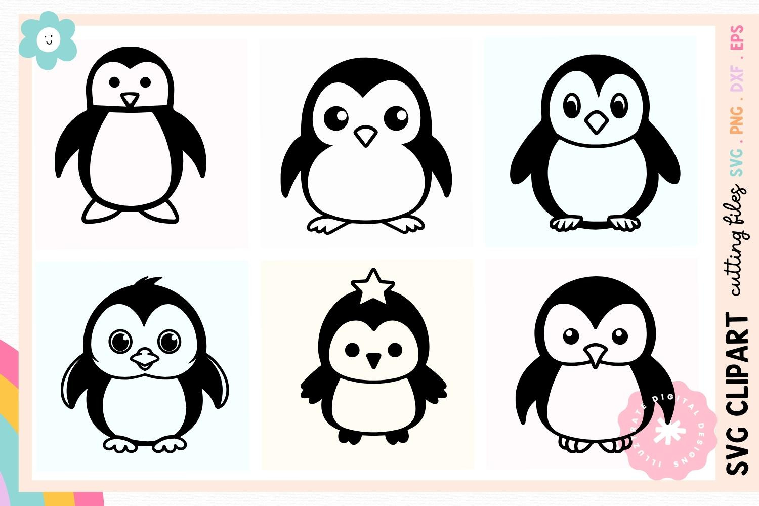 Penguin SVG Clipart | Penguin PNG, an Animal Illustration by illuztrate