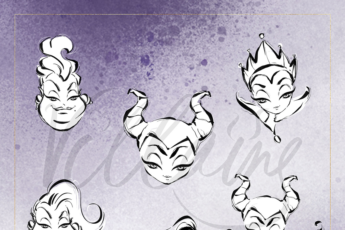 Fairy Tale Villains Doodles Clipart, an Object Graphic by KaramfilaS (Photo 6 of 13)
