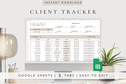 Client Tracker Google Sheets, a Templates & Theme by BRANDcontent (Thumbnail 1 of 8)