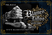 ROSTAGE Blackletter, a Blackletter Font by dansdesign (Thumbnail 2 of 8)