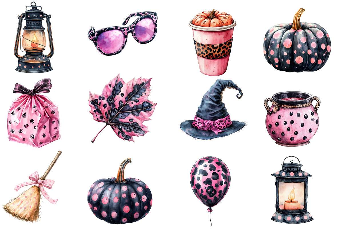 Retro Fall Halloween PNG Clipart, an Illustration by Designworld (Photo 2 of 5)