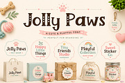 Jolly Paws, a Script Font by Wow Magic (Thumbnail 1 of 4)