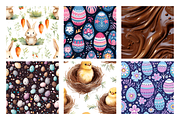 Happy Easter Patterns Digital Paper, a Pattern Graphic by Gloria Designed It (Thumbnail 2 of 4)
