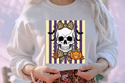 Preppy Halloween Coquette Skull Bow, an Illustration by designcity5 (Thumbnail 5 of 8)