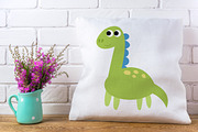 Dinosaur Cartoon Flat Clipart, Dino, an Animal Illustration by Noey smiley (Thumbnail 6 of 6)