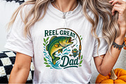 Retro Reel Great Dad Png Fishing Dad, an Illustration by Sublimation Artist (Thumbnail 5 of 9)