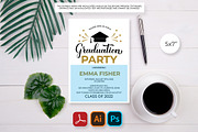 Graduation Party Invitation, a Stationery Template by LaBelezokaDesign (Thumbnail 2 of 2)