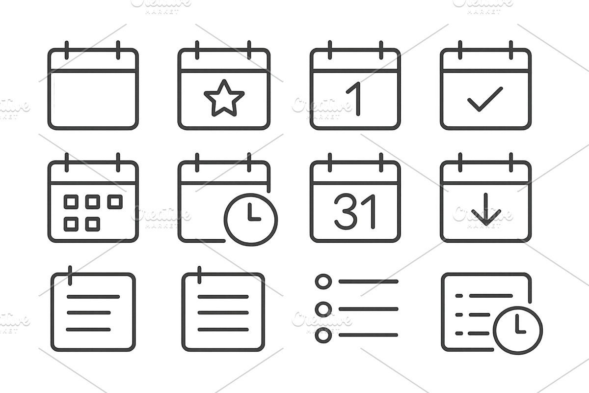 Calendar vector illustration, a Finance Illustration by ZinetroN