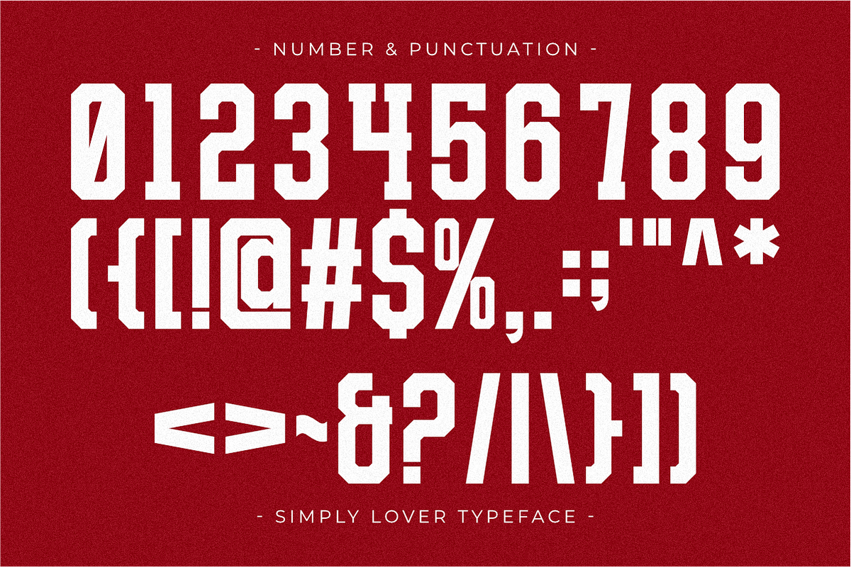 Simply Lover - Display Typeface, a Slab Serif Font by Pian45 Studio (Photo 7 of 8)