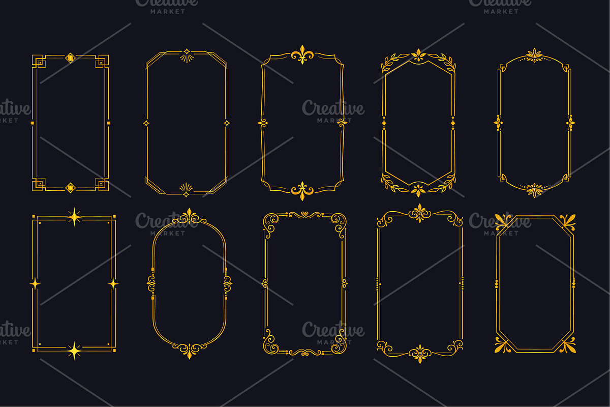 Gold Frames, a Decorative Illustration by alexdndz (Photo 3 of 3)