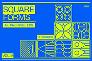 Square Forms Vol 10, an Outline Icon by Tekuni (Thumbnail 1 of 12)
