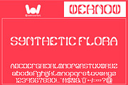 Synthetic Flora font, a Font by weknow (Thumbnail 1 of 8)