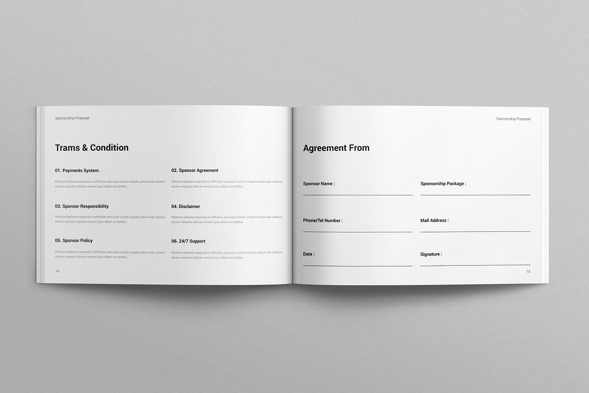 Sponsorship Proposal Landscape, a Brochure Template by E-Type (Photo 6 of 7)