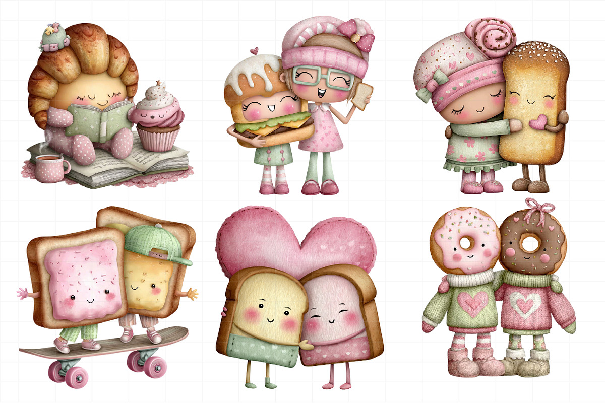 Bread Friends Clipart, an Illustration by Daily.Designs (Photo 7 of 7)