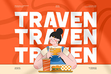 Traven || Modern Playful Display Fon
