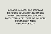 Moost - Futuristic & Logo Font, a Sans Serif Font by QR Design Studio (Thumbnail 5 of 7)