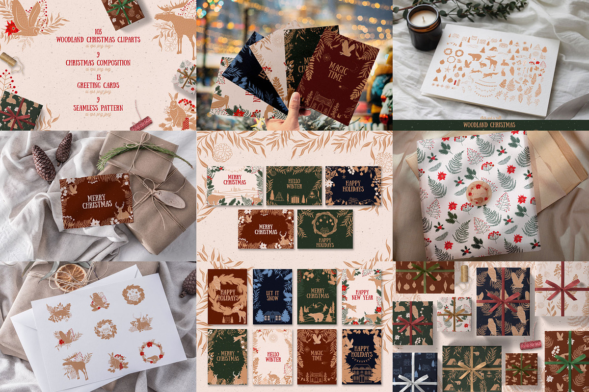 BIG Christmas BUNDLE, an Animal Illustration by Mio Buono (Photo 5 of 25)