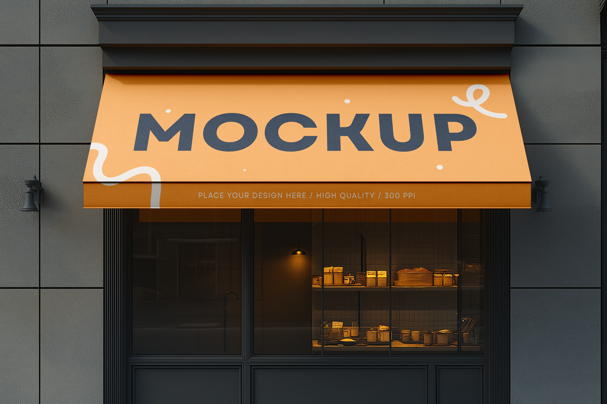 Storefront Awning Mockup Set, a Mockup by dpi (Photo 4 of 9)