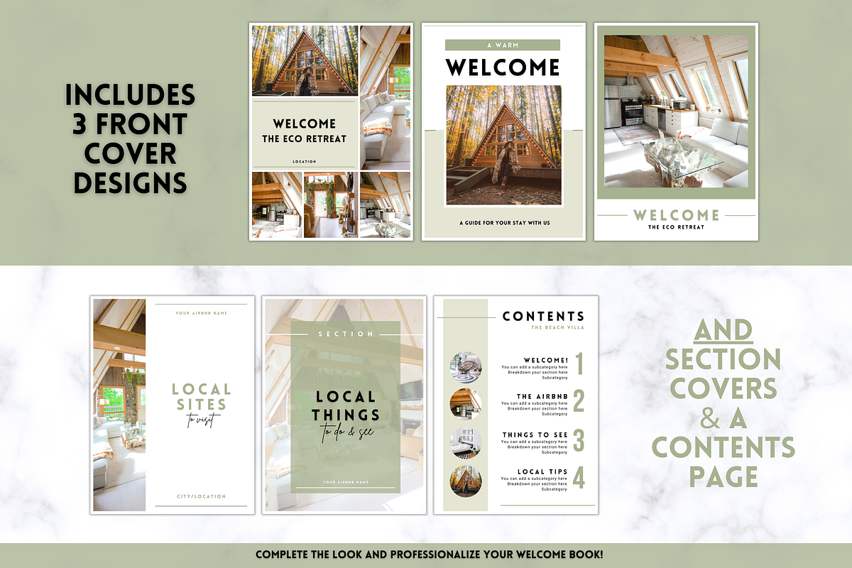 Airbnb Welcome Book Template, a Poster Template by Templatables (Photo 8 of 12)