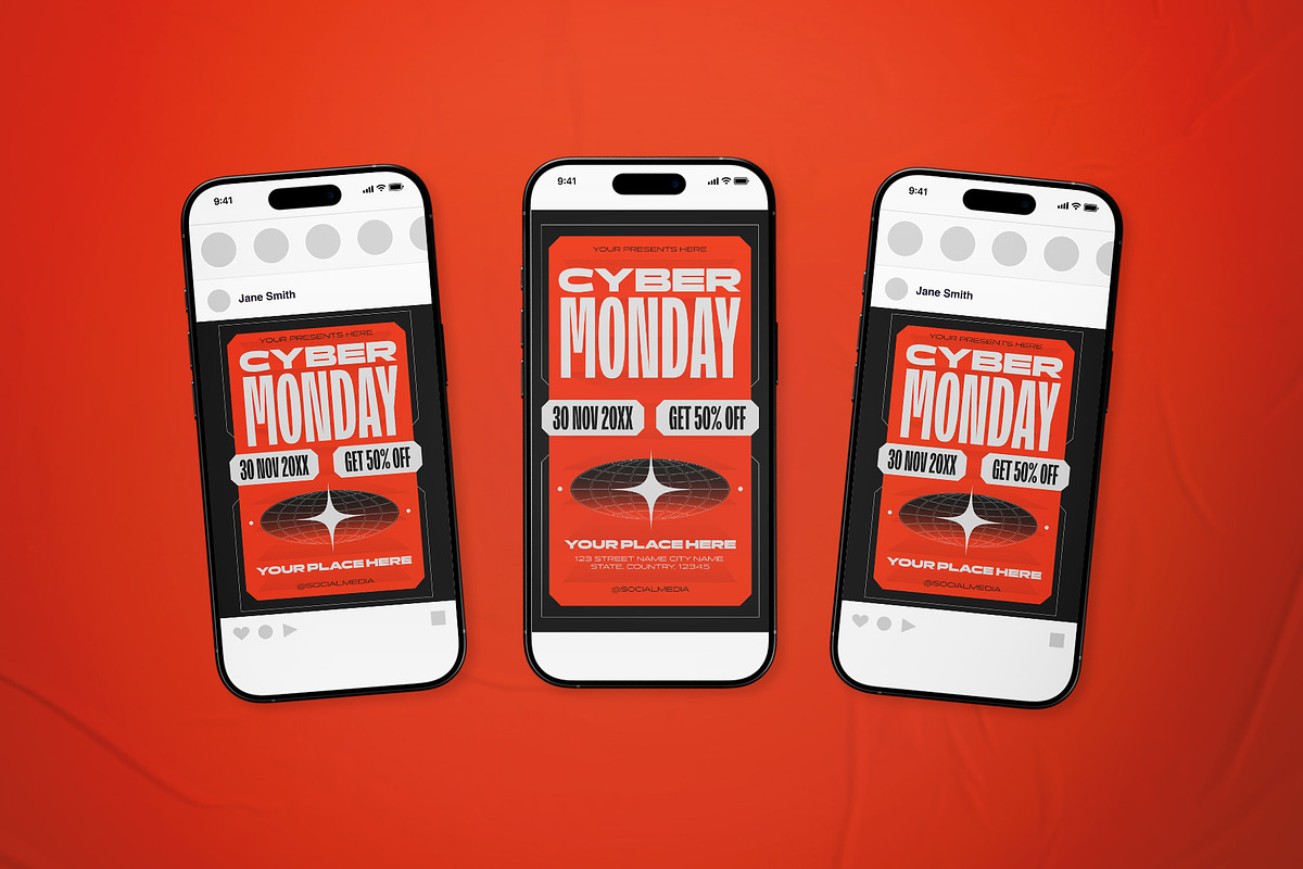 Cyber Monday Promo Flyer Set, a Flyer Template by The Good Store (Photo 2 of 2)