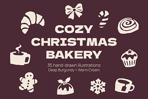 Cozy Christmas Bakery, a Food Illustration by Le.nart